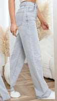 Jean Wide leg gris extra long