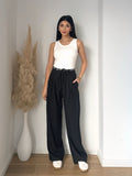 Pantalon lin à ficelle