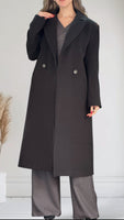 Manteau Gossip en cachemire noir