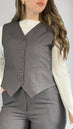 Ensemble gilet pantalon Gossip gris