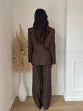 Blazer Gossip sur taille marron