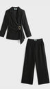 Ensemble gossip avec ceinture doré noir
