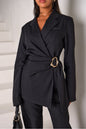 Ensemble gossip avec ceinture doré noir