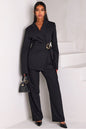 Ensemble gossip avec ceinture doré noir