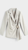 Ensemble gossip avec ceinture doré beige