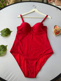 Maillot push up rouge