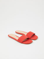 Claquettes plates lefties rouge
