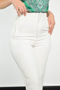 Pantalon stradivarius blanc a pincettes